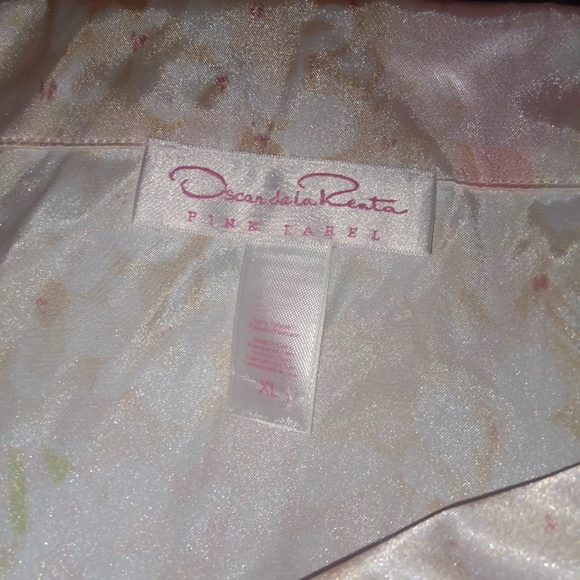 OSCAR DE LA RENTA Silky pajama top XL - Picture 3 of 8